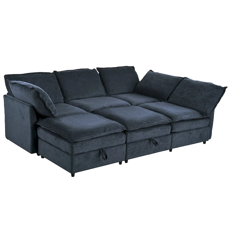 Christopher Knight Home 126 Modulares Ecksofa mit Stauraum – 126 x 63 x 35