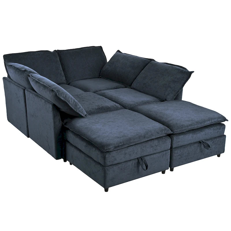 Christopher Knight Home 126 Modulares Ecksofa mit Stauraum – 126 x 63 x 35