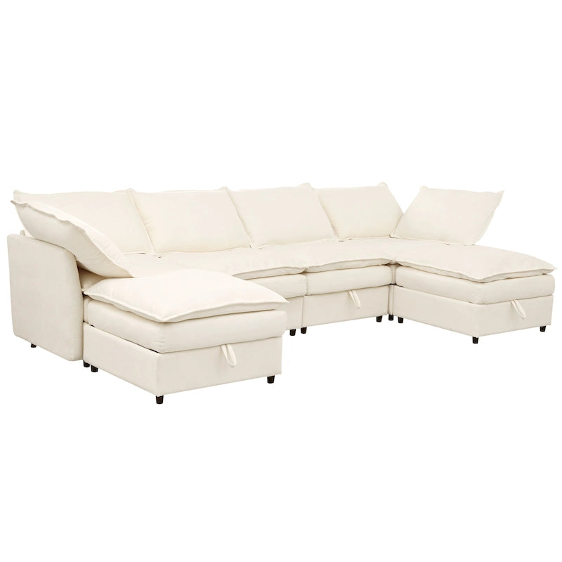 Christopher Knight Home 126 Modulares Ecksofa mit Stauraum – 126 x 63 x 35