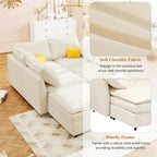 Christopher Knight Home 126 Modulares Ecksofa mit Stauraum – 126 x 63 x 35