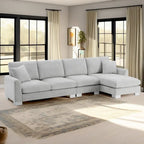 Rosita Modernes L-förmiges Schlafsofa mit Recamiere von GDFStudio