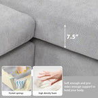 Rosita Modernes L-förmiges Schlafsofa mit Recamiere von GDFStudio