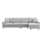 Rosita Modernes L-förmiges Schlafsofa mit Recamiere von GDFStudio