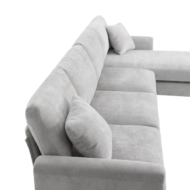 Rosita Modernes L-förmiges Schlafsofa mit Recamiere von GDFStudio