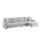Rosita Modernes L-förmiges Schlafsofa mit Recamiere von GDFStudio