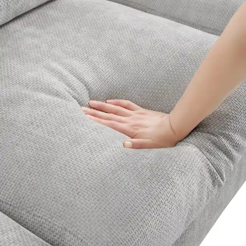 Rosita Modernes L-förmiges Schlafsofa mit Recamiere von GDFStudio