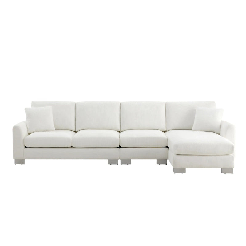 Rosita Modernes L-förmiges Schlafsofa mit Recamiere von GDFStudio