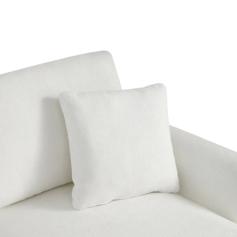 Rosita Modernes L-förmiges Schlafsofa mit Recamiere von GDFStudio