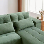 GDFStudio - Emerson Modulares Kordsamt-3-Sitzer-Sofa mit Stauraum und anpassbarem Design