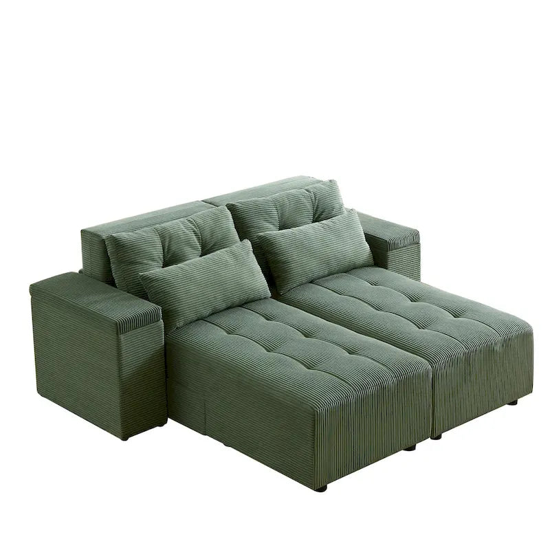 GDFStudio - Emerson Modulares Kordsamt-3-Sitzer-Sofa mit Stauraum und anpassbarem Design