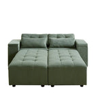 GDFStudio - Emerson Modulares Kordsamt-3-Sitzer-Sofa mit Stauraum und anpassbarem Design