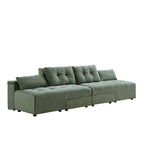 GDFStudio - Emerson Modulares Kordsamt-3-Sitzer-Sofa mit Stauraum und anpassbarem Design