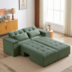 GDFStudio - Emerson Modulares Kordsamt-3-Sitzer-Sofa mit Stauraum und anpassbarem Design