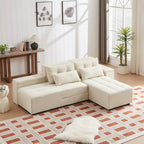 GDFStudio - Emerson Modulares Kordsamt-3-Sitzer-Sofa mit Stauraum und anpassbarem Design