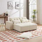 GDFStudio - Emerson Modulares Kordsamt-3-Sitzer-Sofa mit Stauraum und anpassbarem Design