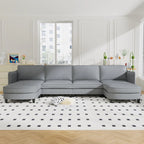 Christopher Knight Home - Benjamin Grand 6-Sitzer U-förmiges Sofa mit beweglichem Ottoman und praktischen Aufbewahrungstaschen