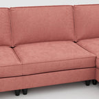 Christopher Knight Home - Benjamin Grand 6-Sitzer U-förmiges Sofa mit beweglichem Ottoman und praktischen Aufbewahrungstaschen