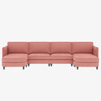 Christopher Knight Home - Benjamin Grand 6-Sitzer U-förmiges Sofa mit beweglichem Ottoman und praktischen Aufbewahrungstaschen