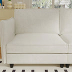 Christopher Knight Home - Benjamin Grand 6-Sitzer U-förmiges Sofa mit beweglichem Ottoman und praktischen Aufbewahrungstaschen