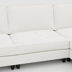 Christopher Knight Home - Benjamin Grand 6-Sitzer U-förmiges Sofa mit beweglichem Ottoman und praktischen Aufbewahrungstaschen