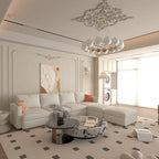 Christopher Knight Home - Stellar modulares U-förmiges Schlafsofa mit Stauraum, 6 Sitze, Ottoman und Chenille-Stoff
