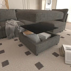 Christopher Knight Home - Stellar modulares U-förmiges Schlafsofa mit Stauraum, 6 Sitze, Ottoman und Chenille-Stoff