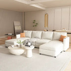 Christopher Knight Home - Stellar modulares U-förmiges Schlafsofa mit Stauraum, 6 Sitze, Ottoman und Chenille-Stoff