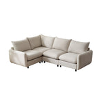 Christopher Knight Home - Evelyn Modernes, modulares L-förmiges Polster-Schnittsofa