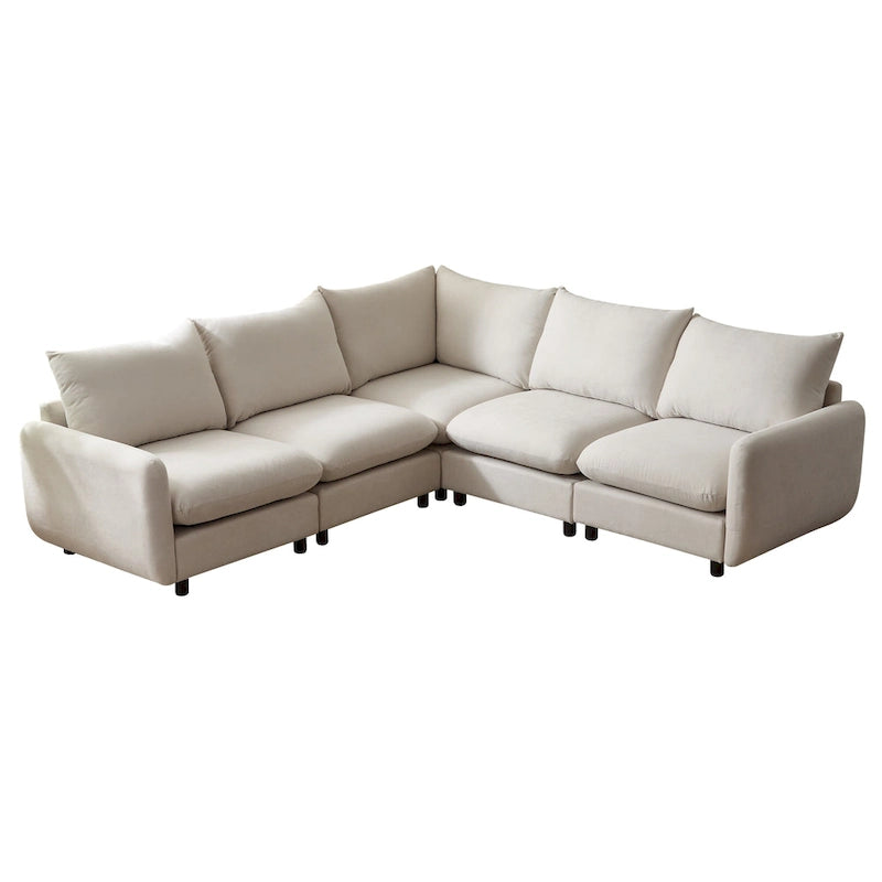 Christopher Knight Home - Evelyn Modernes, modulares L-förmiges Polster-Schnittsofa