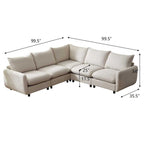 Christopher Knight Home - Evelyn Modernes, modulares L-förmiges Polster-Schnittsofa