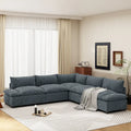 Christopher Knight Home – Harper 115 modulares Polstersofa mit Plüschkissen und versteckten Staufächern