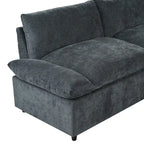 Christopher Knight Home – Harper 115 modulares Polstersofa mit Plüschkissen und versteckten Staufächern