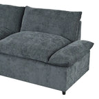 Christopher Knight Home – Harper 115 modulares Polstersofa mit Plüschkissen und versteckten Staufächern