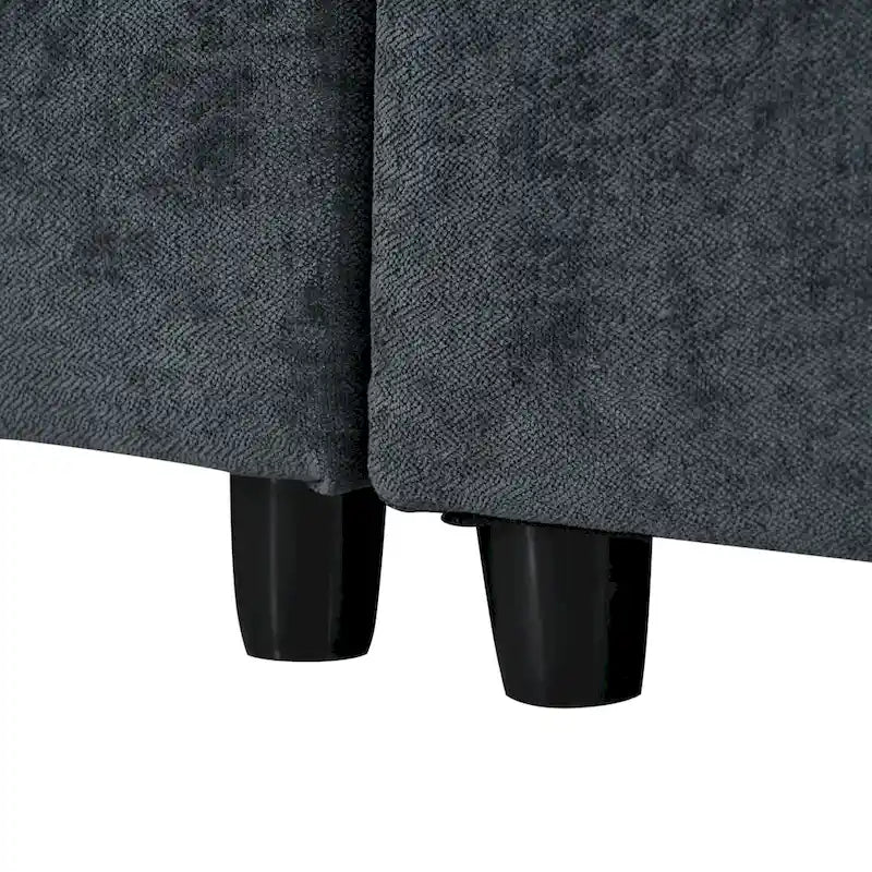 Christopher Knight Home – Harper 115 modulares Polstersofa mit Plüschkissen und versteckten Staufächern