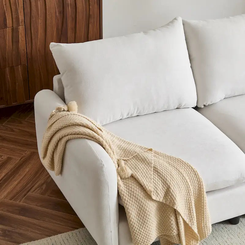 Christopher Knight Home - Evelyn Modernes 2-Sitzer Modulares Polster Ecksofa mit Ottomanen