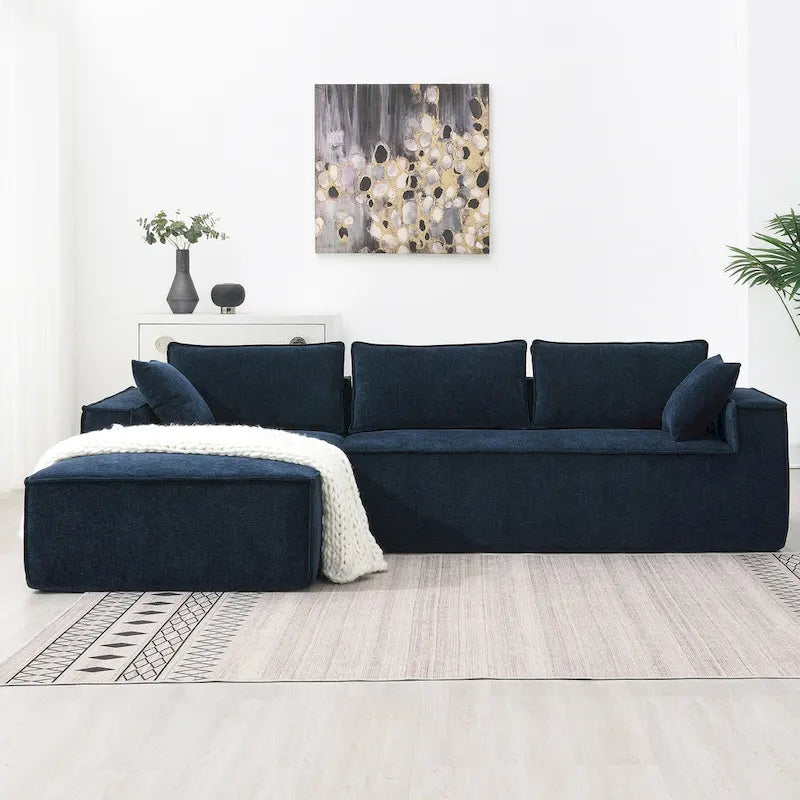 Zab Chenille zweiteiliges Sektionalsofa von GDFStudio