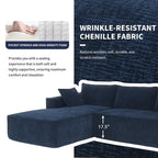 Zab Chenille zweiteiliges Sektionalsofa von GDFStudio