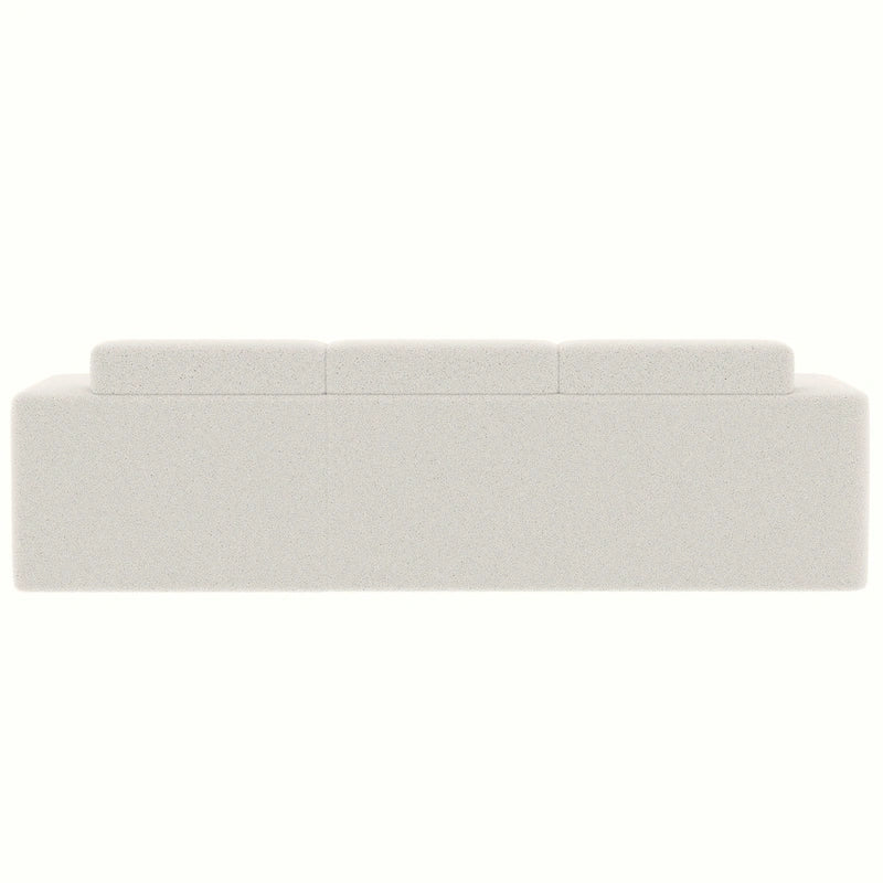 Christopher Knight Home - 109 Modernes modulares Sektionssofa, L-förmige Couch aus Teddy-Stoff mit Recamiere und Kissen