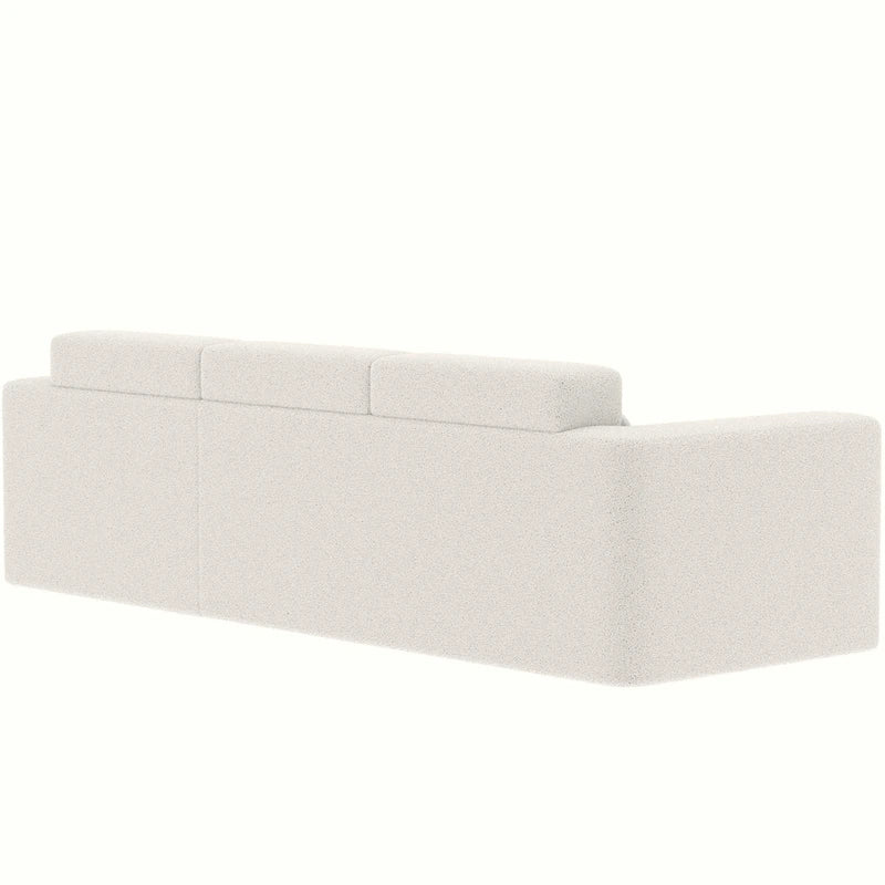 Christopher Knight Home - 109 Modernes modulares Sektionssofa, L-förmige Couch aus Teddy-Stoff mit Recamiere und Kissen