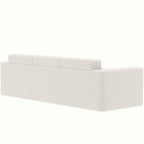 Christopher Knight Home - 109 Modernes modulares Sektionssofa, L-förmige Couch aus Teddy-Stoff mit Recamiere und Kissen