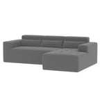 Christopher Knight Home - 109 Modernes modulares Sektionssofa, L-förmige Couch aus Teddy-Stoff mit Recamiere und Kissen