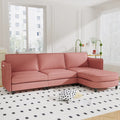 Christopher Knight Home - Benjamin Geräumiges 3-Sitzer L-förmiges Sofa mit beweglicher Ottomane und Aufbewahrungstaschen