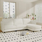 Christopher Knight Home - Benjamin Spacious 3-Seater L-Shaped Sofa with Movable Ottoman and Storage Pockets