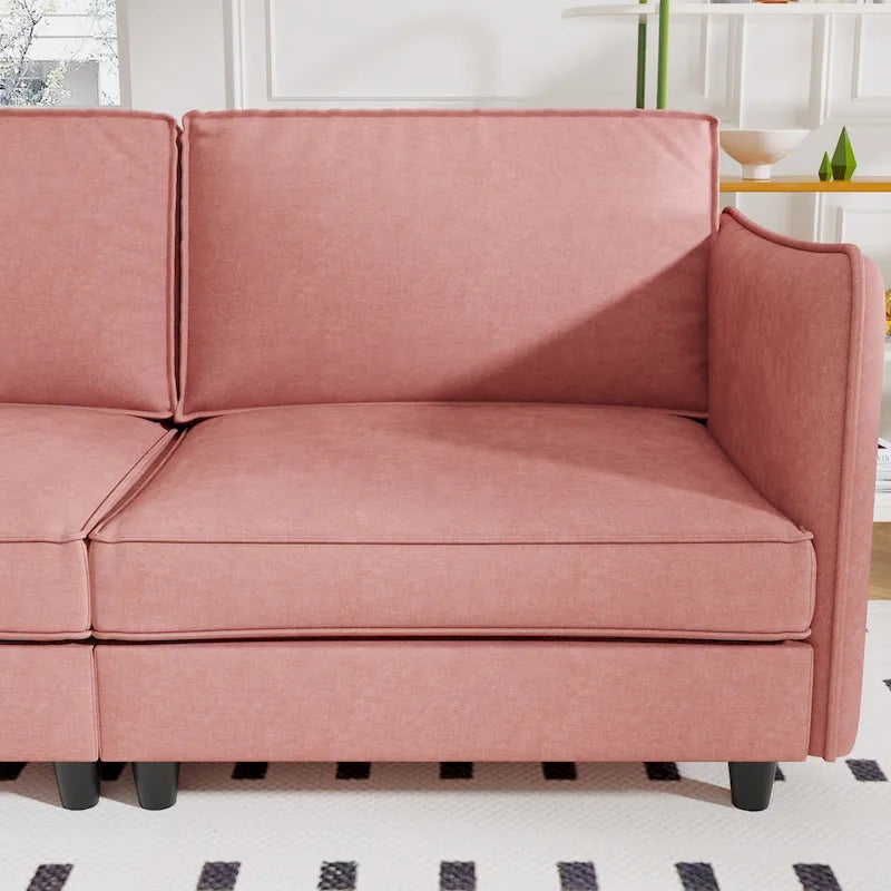 Christopher Knight Home - Benjamin Geräumiges 3-Sitzer L-förmiges Sofa mit beweglicher Ottomane und Aufbewahrungstaschen