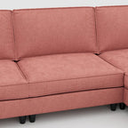 Christopher Knight Home - Benjamin Geräumiges 3-Sitzer L-förmiges Sofa mit beweglicher Ottomane und Aufbewahrungstaschen