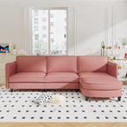 Christopher Knight Home - Benjamin Geräumiges 3-Sitzer L-förmiges Sofa mit beweglicher Ottomane und Aufbewahrungstaschen