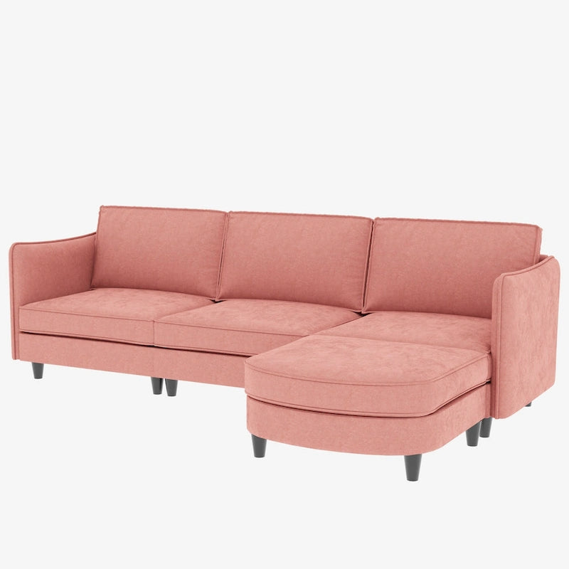 Christopher Knight Home - Benjamin Geräumiges 3-Sitzer L-förmiges Sofa mit beweglicher Ottomane und Aufbewahrungstaschen