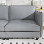Christopher Knight Home - Benjamin Geräumiges 3-Sitzer L-förmiges Sofa mit beweglicher Ottomane und Aufbewahrungstaschen