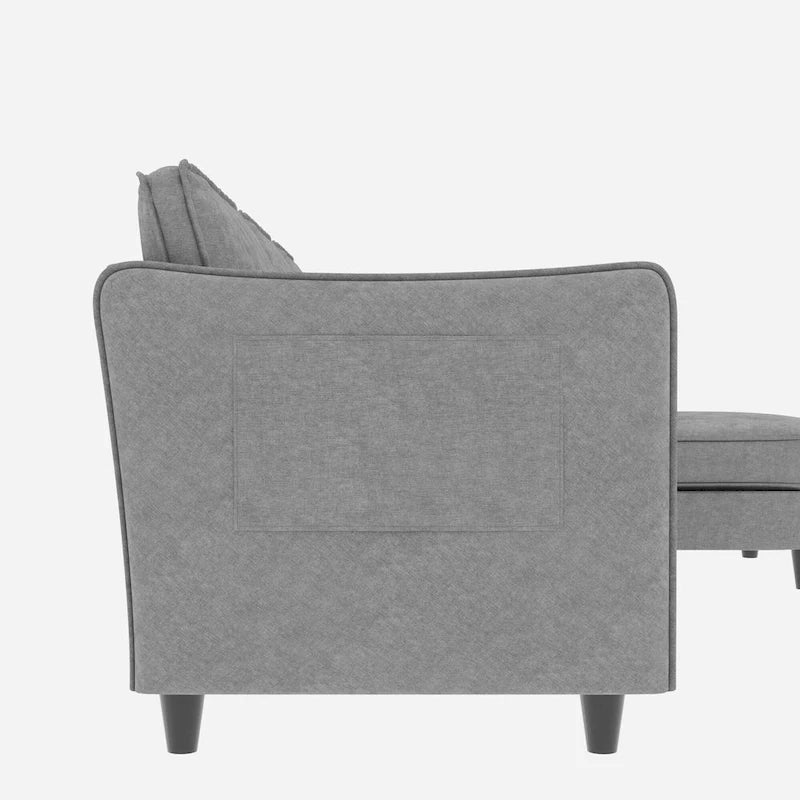 Christopher Knight Home - Benjamin Geräumiges 3-Sitzer L-förmiges Sofa mit beweglicher Ottomane und Aufbewahrungstaschen
