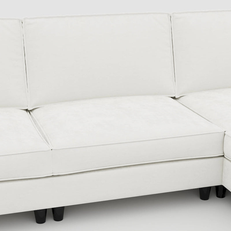 Christopher Knight Home - Benjamin Geräumiges 3-Sitzer L-förmiges Sofa mit beweglicher Ottomane und Aufbewahrungstaschen